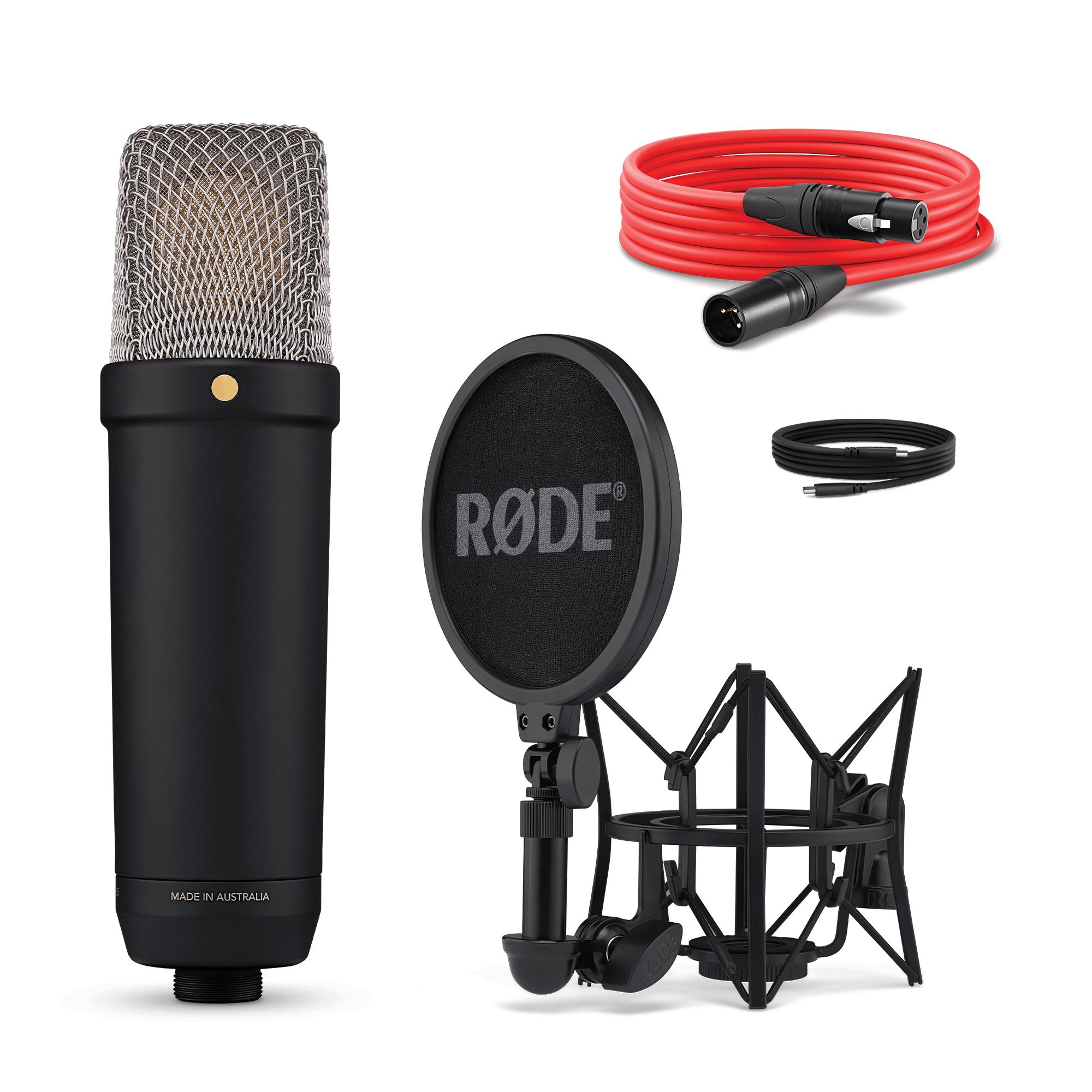 A large main feature product image of RODE NT1 5th Generation Studio Condenser Microphone (Black)