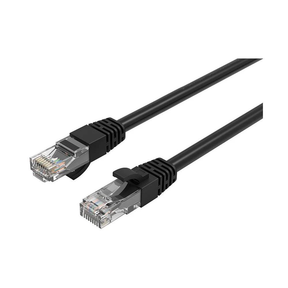 A large main feature product image of EX-DEMO Cruxtec CAT6 0.3m Network Cable Black