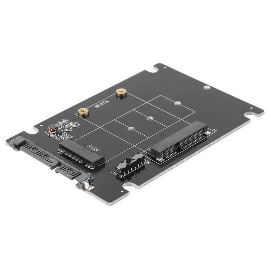 A large main feature product image of EX-DEMO Simplecom SA207 mSATA + M.2 (NGFF) to SATA 2 In 1 Combo Adapter