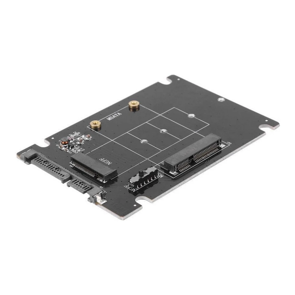A large main feature product image of EX-DEMO Simplecom SA207 mSATA + M.2 (NGFF) to SATA 2 In 1 Combo Adapter