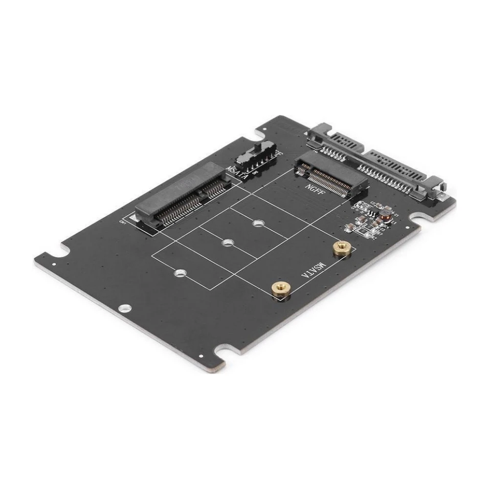 A large main feature product image of EX-DEMO Simplecom SA207 mSATA + M.2 (NGFF) to SATA 2 In 1 Combo Adapter