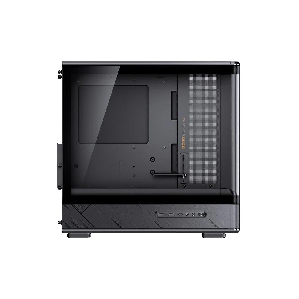 A large main feature product image of EX-DEMO Jonsbo D200 Tempered Glass Micro Tower Case (Black)