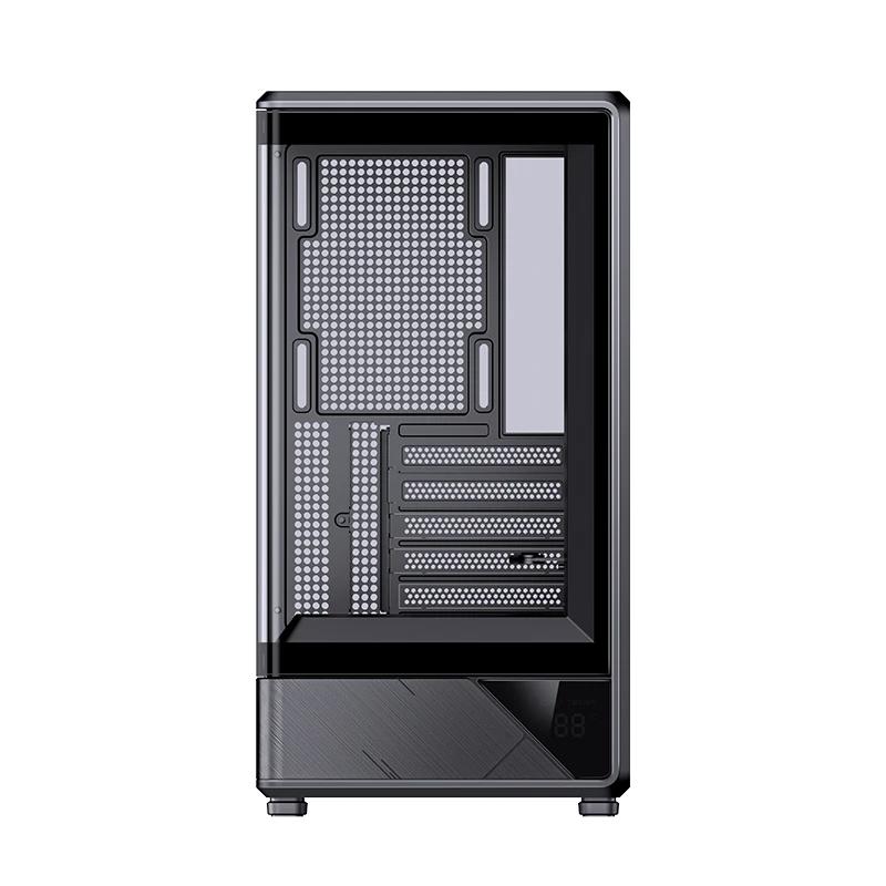 A large main feature product image of EX-DEMO Jonsbo D200 Tempered Glass Micro Tower Case (Black)
