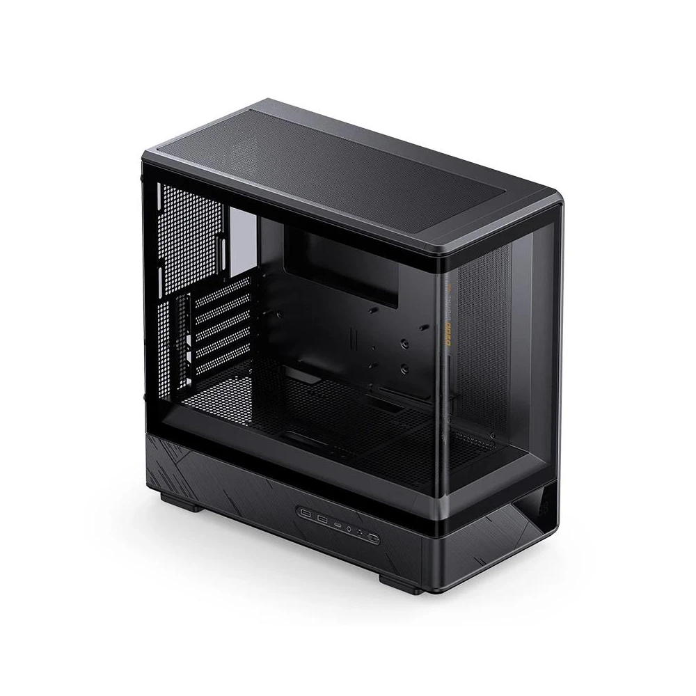 A large main feature product image of EX-DEMO Jonsbo D200 Tempered Glass Micro Tower Case (Black)