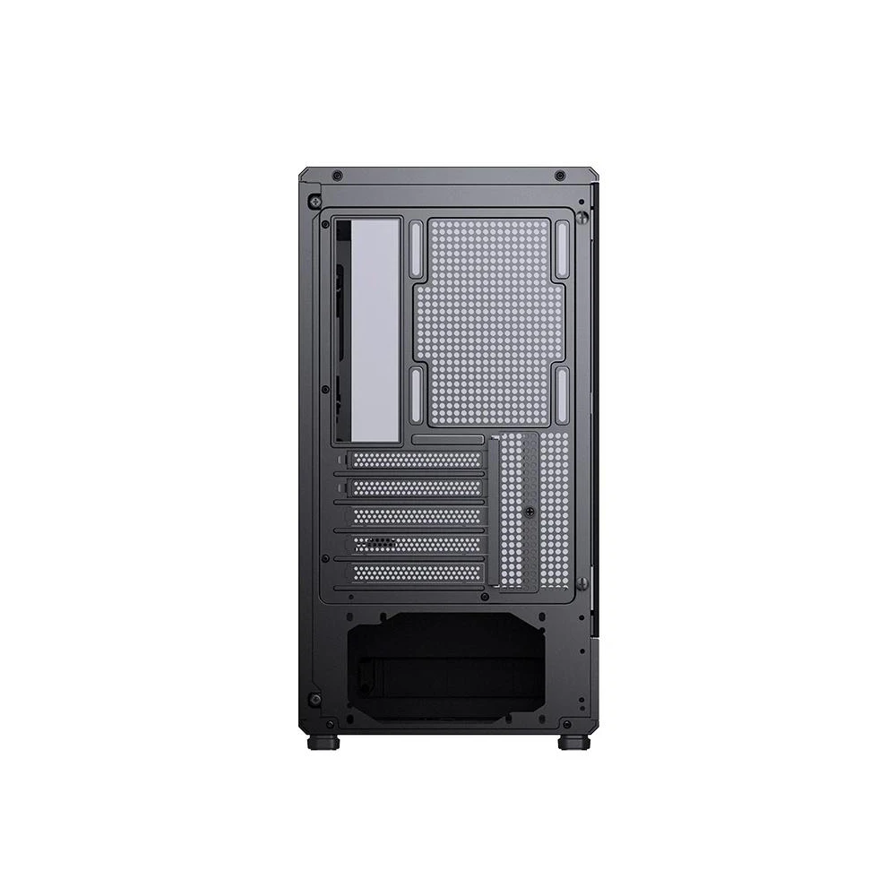 A large main feature product image of EX-DEMO Jonsbo D200 Tempered Glass Micro Tower Case (Black)