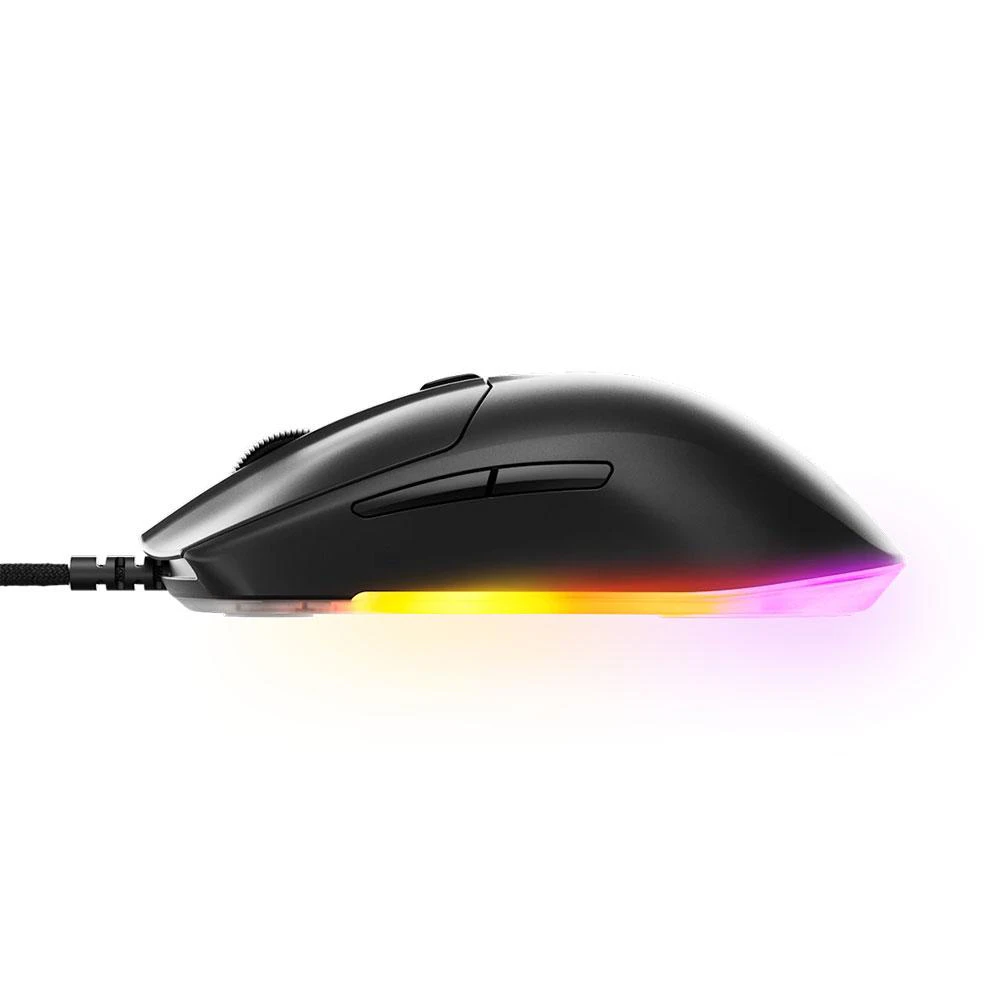 A large main feature product image of EX-DEMO SteelSeries Rival 3 Gen 2 Wired Gaming Mouse - Black
