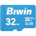 A product image of BIWIN MS100 microSDHC U1 V10 A1 UHS-I microSD Card - 32GB