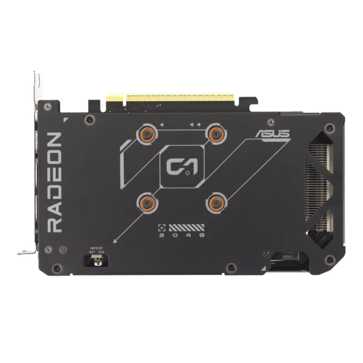 A large main feature product image of ASUS Radeon RX 9060 XT Dual 16GB GDDR6