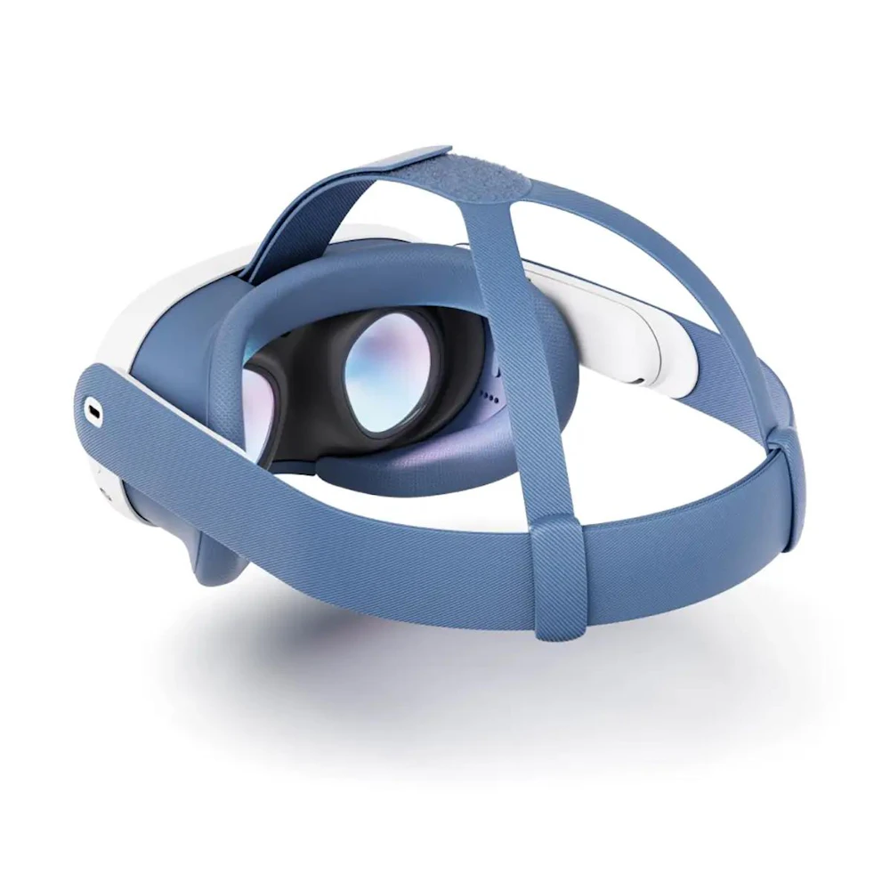 A large main feature product image of META Quest 3 Facial Interface & Head Strap - Elemental Blue