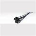 A product image of EX-DEMO GamerChief 8-Pin EPS 45cm Sleeved Extension Cable (Black/White)