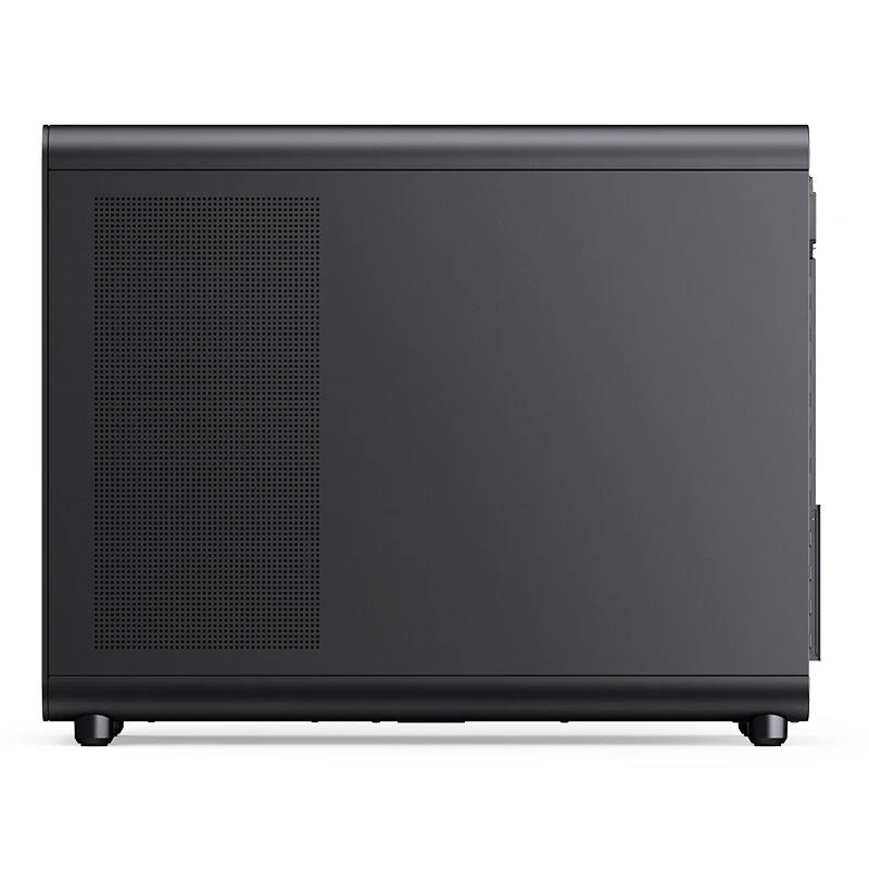 A large main feature product image of Jonsbo D33 Wood - 39L Compact mATX Case (Black)