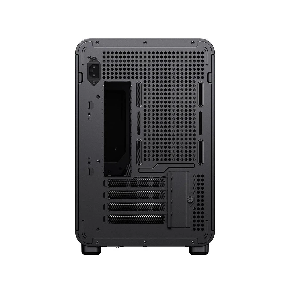 A large main feature product image of Jonsbo D33 Wood - 39L Compact mATX Case (Black)