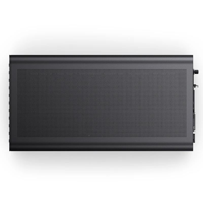 A large main feature product image of Jonsbo D33 Wood - 39L Compact mATX Case (Black)