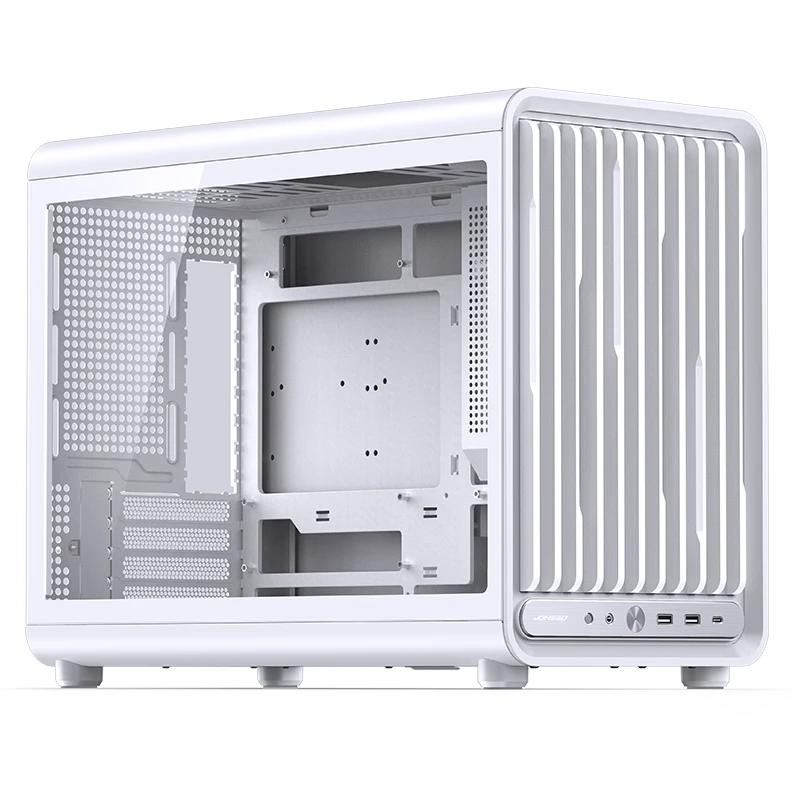 A large main feature product image of Jonsbo D33 - 39L Compact mATX Case (White)