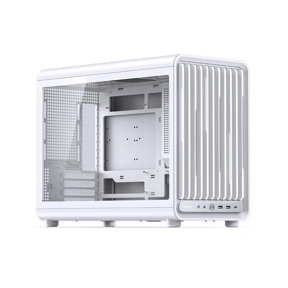 A large main feature product image of Jonsbo D33 - 39L Compact mATX Case (White)