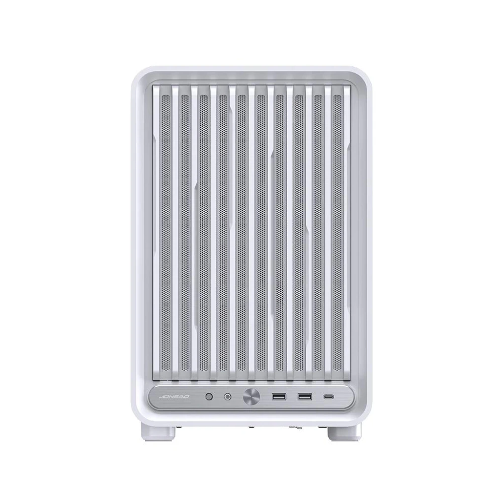 A large main feature product image of Jonsbo D33 - 39L Compact mATX Case (White)