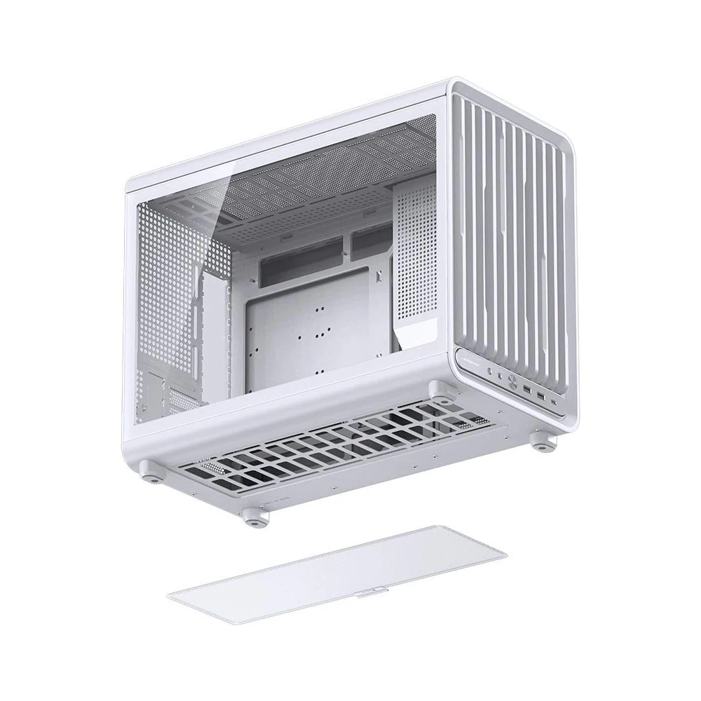A large main feature product image of Jonsbo D33 - 39L Compact mATX Case (White)