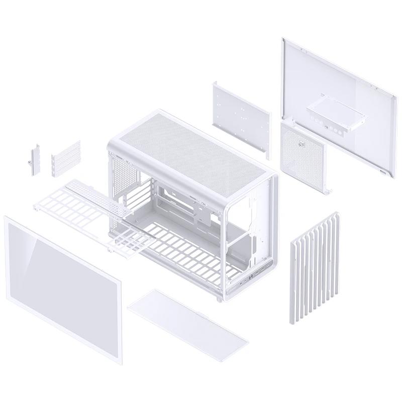 A large main feature product image of Jonsbo D33 - 39L Compact mATX Case (White)