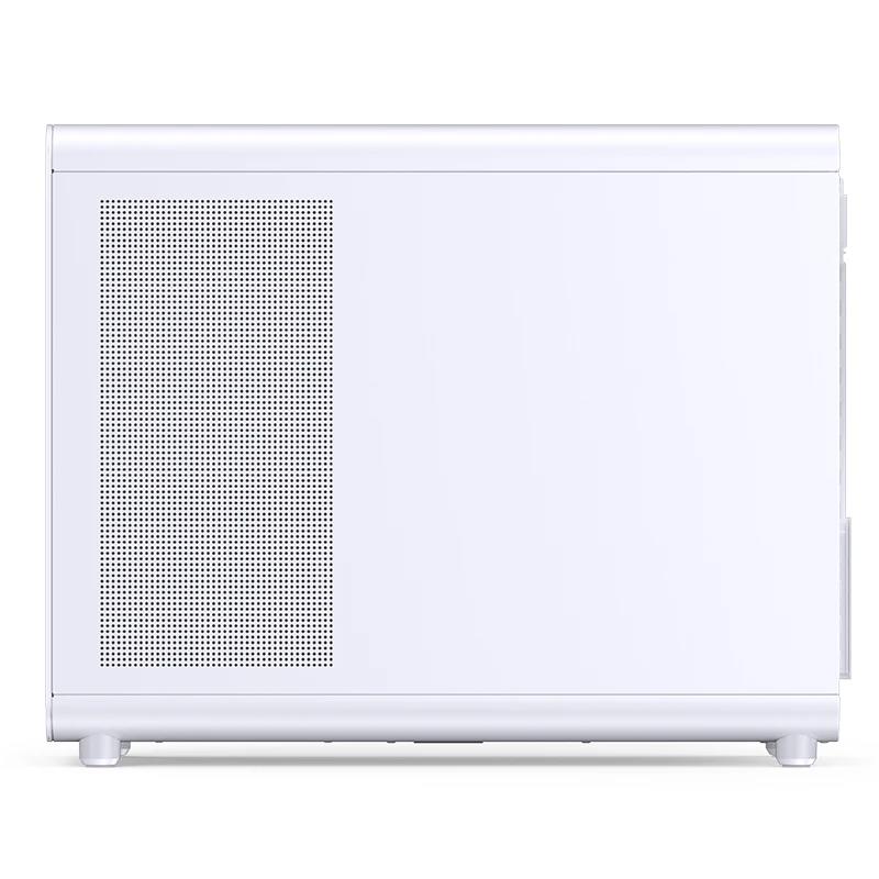 A large main feature product image of Jonsbo D33 Wood - 39L Compact mATX Case (White)