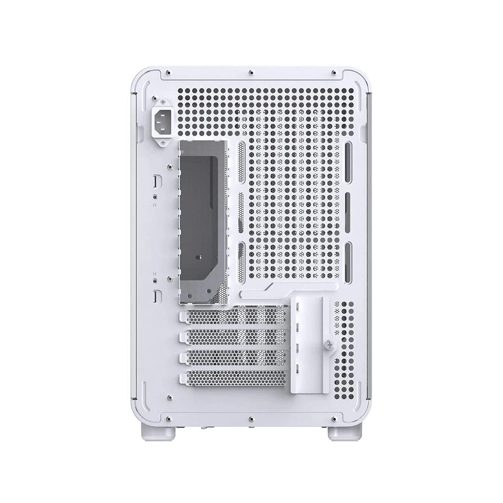 A large main feature product image of Jonsbo D33 Wood - 39L Compact mATX Case (White)