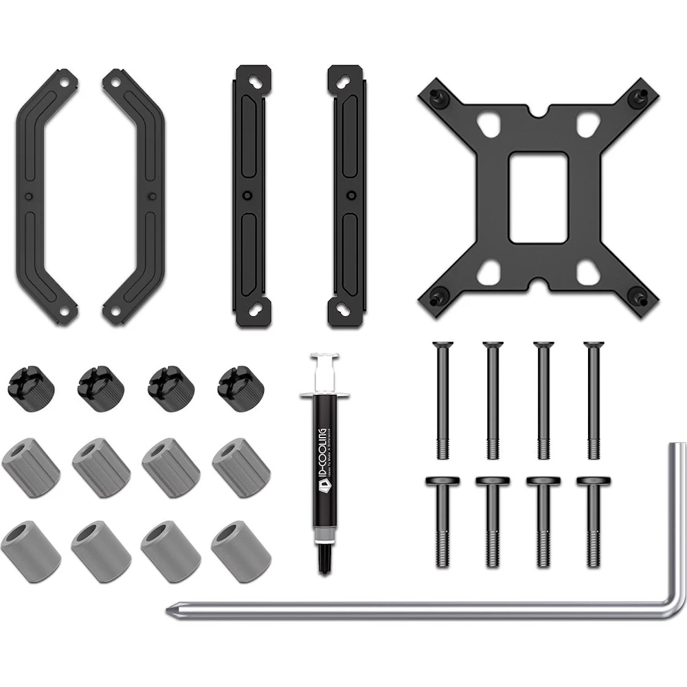 A large main feature product image of EX-DEMO ID-COOLING IS-55 ARGB Low Profile CPU Cooler (Black)