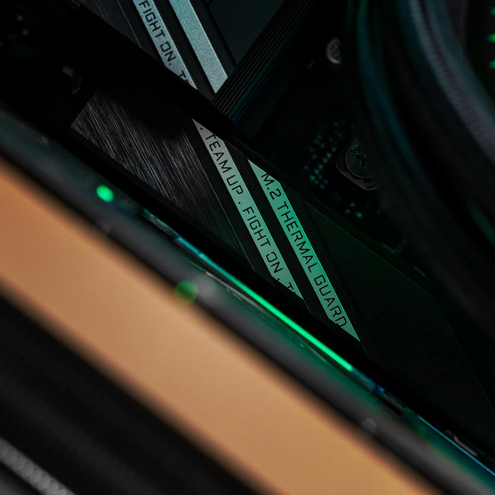 A large main feature product image of PLE Trident RTX 5090 Prebuilt Ready To Go Gaming PC