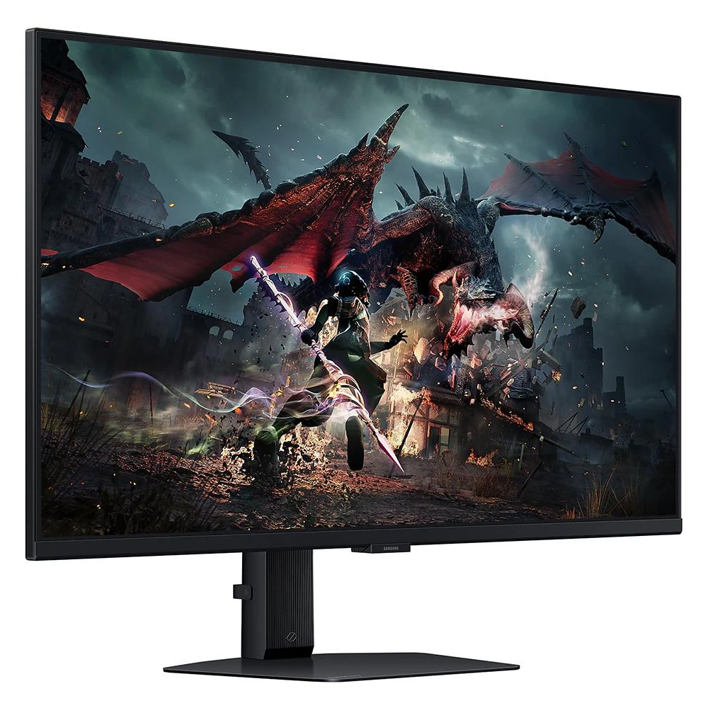 A large main feature product image of EX-DEMO Samsung Odyssey G50D - 32" 1440p 180Hz Fast IPS Gaming Monitor
