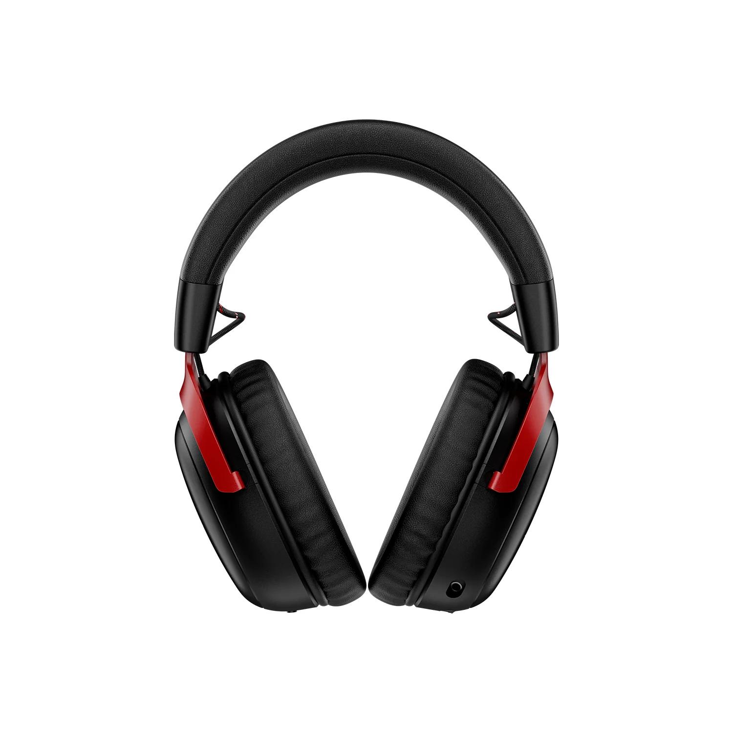 A large main feature product image of HyperX Cloud III S - Wireless Gaming Headset (Red)