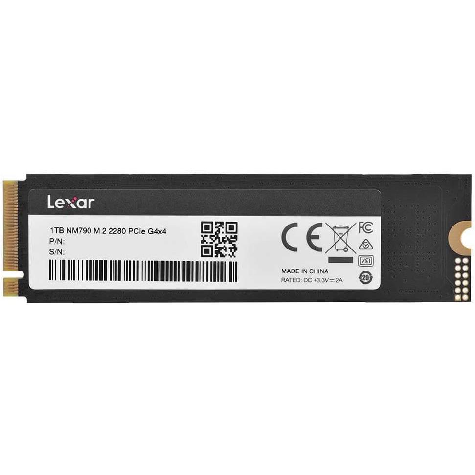 A large main feature product image of EX-DEMO Lexar NM790 PCIe Gen4 NVMe M.2 SSD - 1TB
