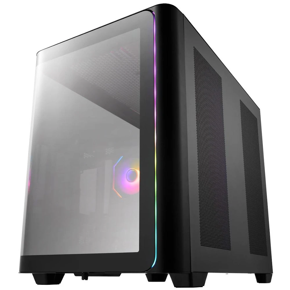 A large main feature product image of EX-DEMO FSP M580 - Mid Tower Dual-Chamber Case (Black)