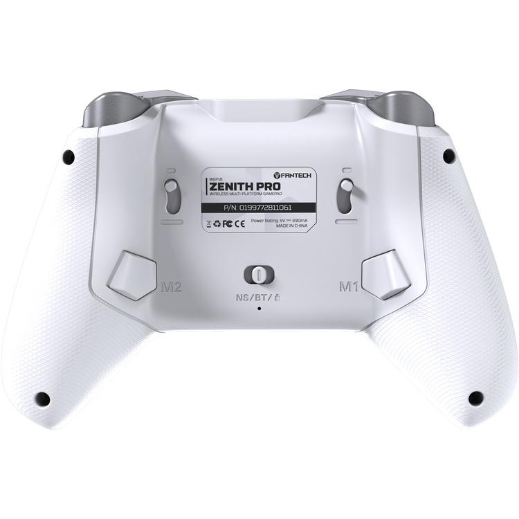 A large main feature product image of Fantech ZENITH PRO Wireless Gamepad RGB Multi-Platform Hall-Effect Game Controller with Charging Dock - White