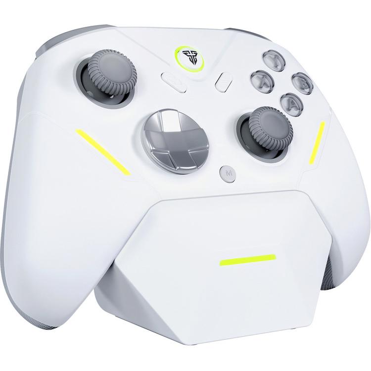 A large main feature product image of Fantech ZENITH PRO Wireless Gamepad RGB Multi-Platform Hall-Effect Game Controller with Charging Dock - White