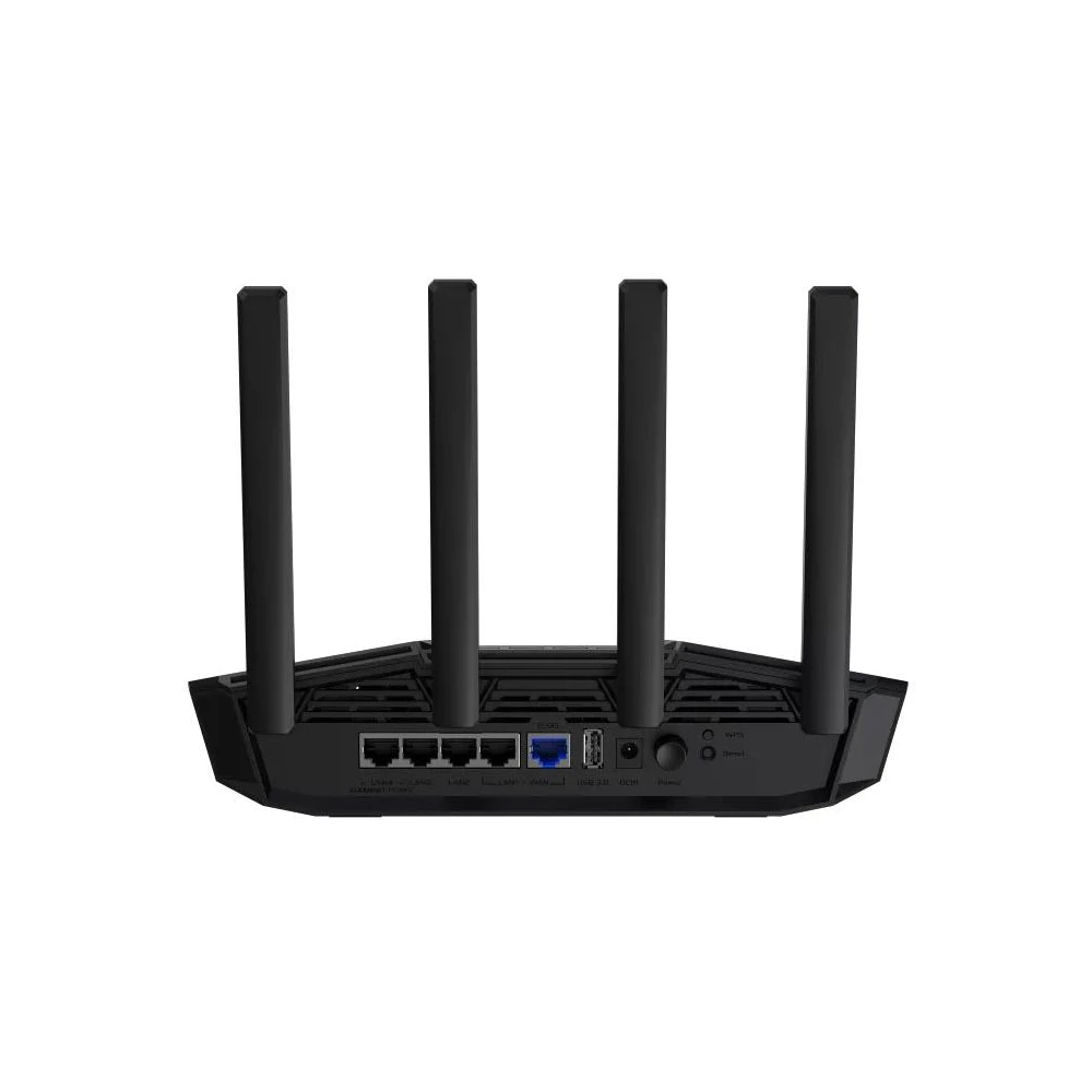 A large main feature product image of EX-DEMO ASUS TUF-BE3600 Dual Band WiFi 7 Gaming Router