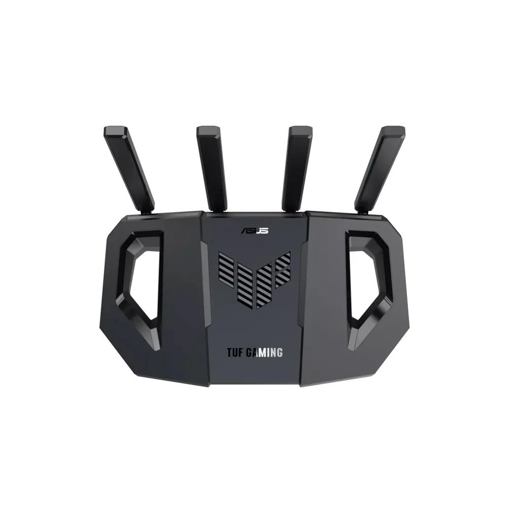 A large main feature product image of EX-DEMO ASUS TUF-BE3600 Dual Band WiFi 7 Gaming Router