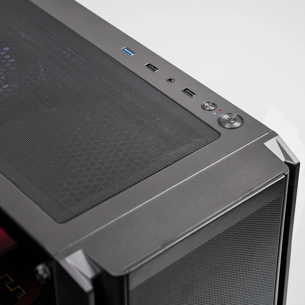 A large main feature product image of EX-DEMO PLE Trooper RX 9070 Prebuilt Ready To Go Gaming PC