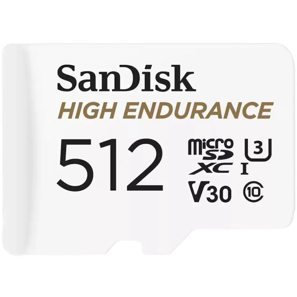 SanDisk High Endurance microSDXC U3 V30 UHS-I microSD Card - 512GB