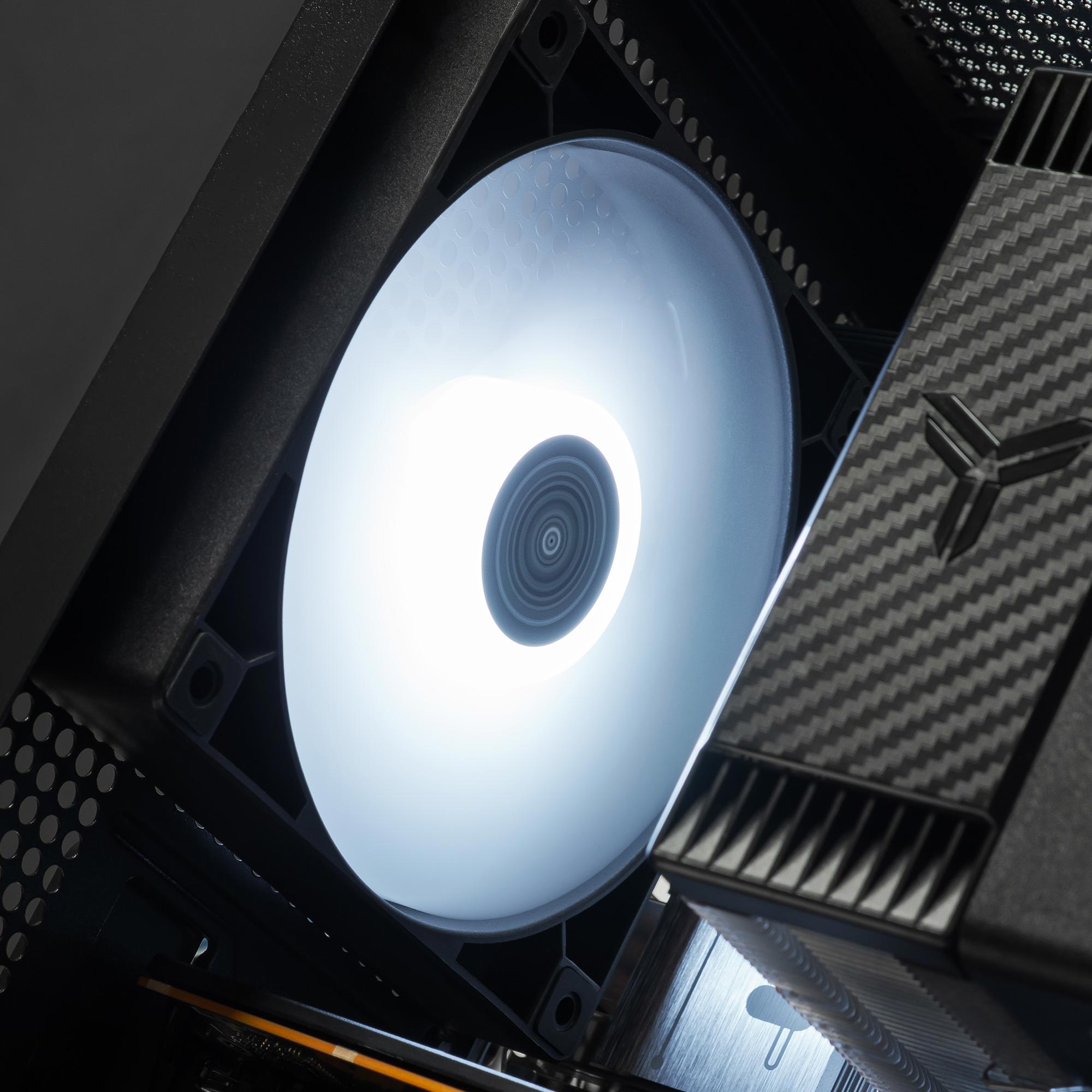 A large main feature product image of EX-DEMO PLE Stealth RTX 5050 Prebuilt Ready To Go Gaming PC