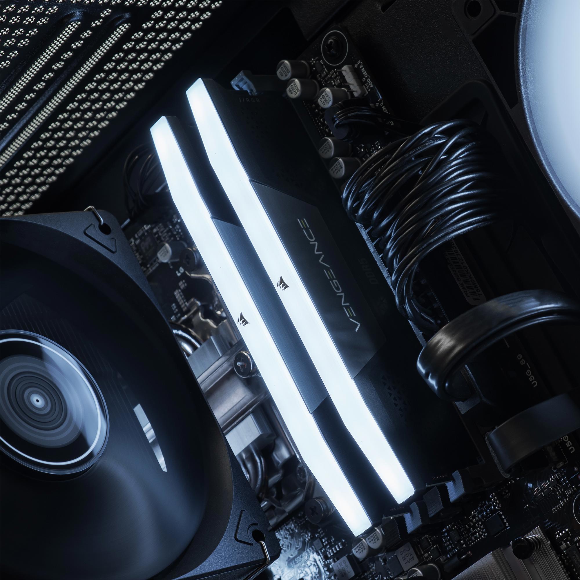 A large main feature product image of EX-DEMO PLE Stealth RTX 5050 Prebuilt Ready To Go Gaming PC