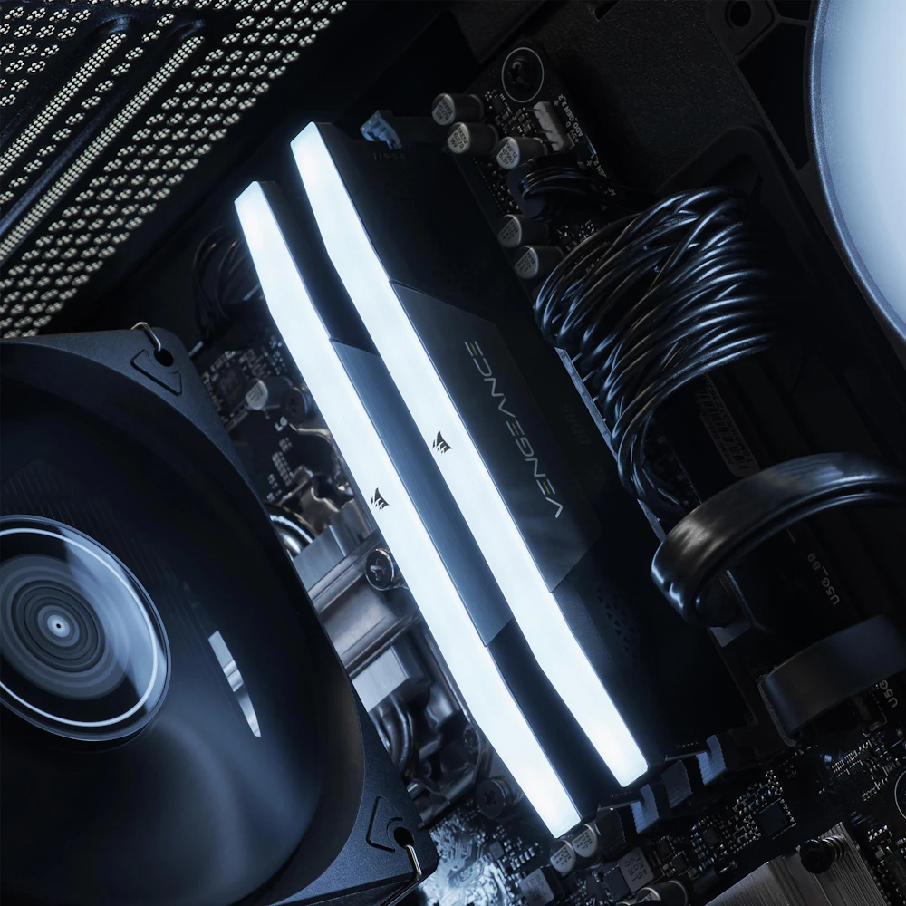 A large main feature product image of EX-DEMO PLE Stealth RTX 5050 Prebuilt Ready To Go Gaming PC