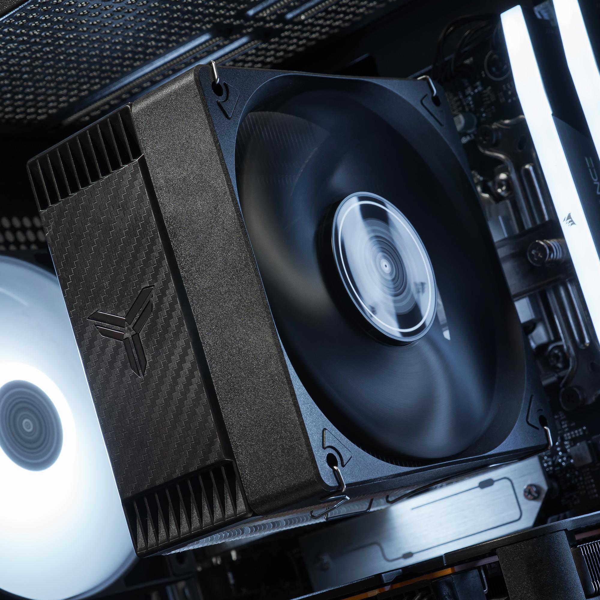 A large main feature product image of EX-DEMO PLE Stealth RTX 5050 Prebuilt Ready To Go Gaming PC