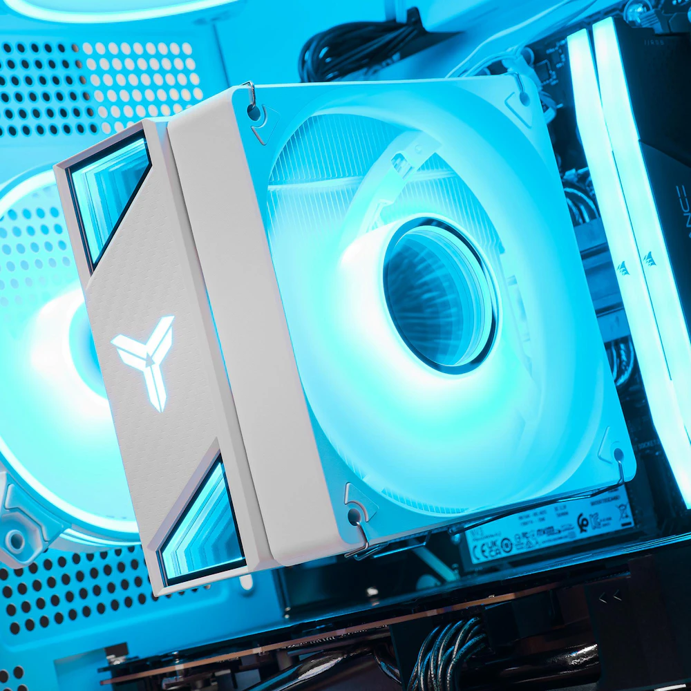 A large main feature product image of EX-DEMO PLE Lunar RTX 5060 Prebuilt Ready To Go Gaming PC