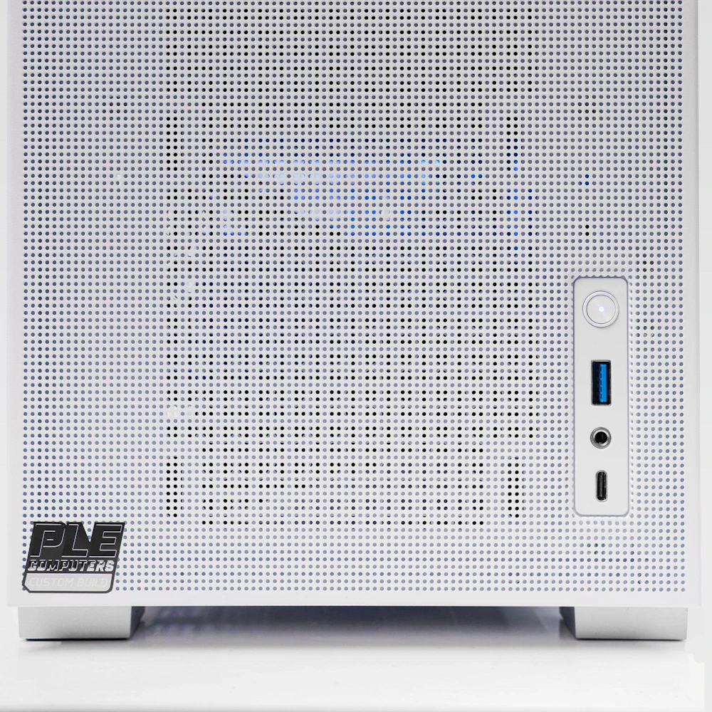 A large main feature product image of EX-DEMO PLE Lunar RTX 5060 Prebuilt Ready To Go Gaming PC