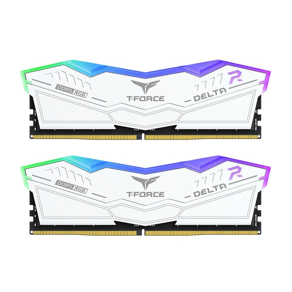 Team T-Force Delta RGB 16GB Kit (2x8GB) DDR5-5200 C40 - White