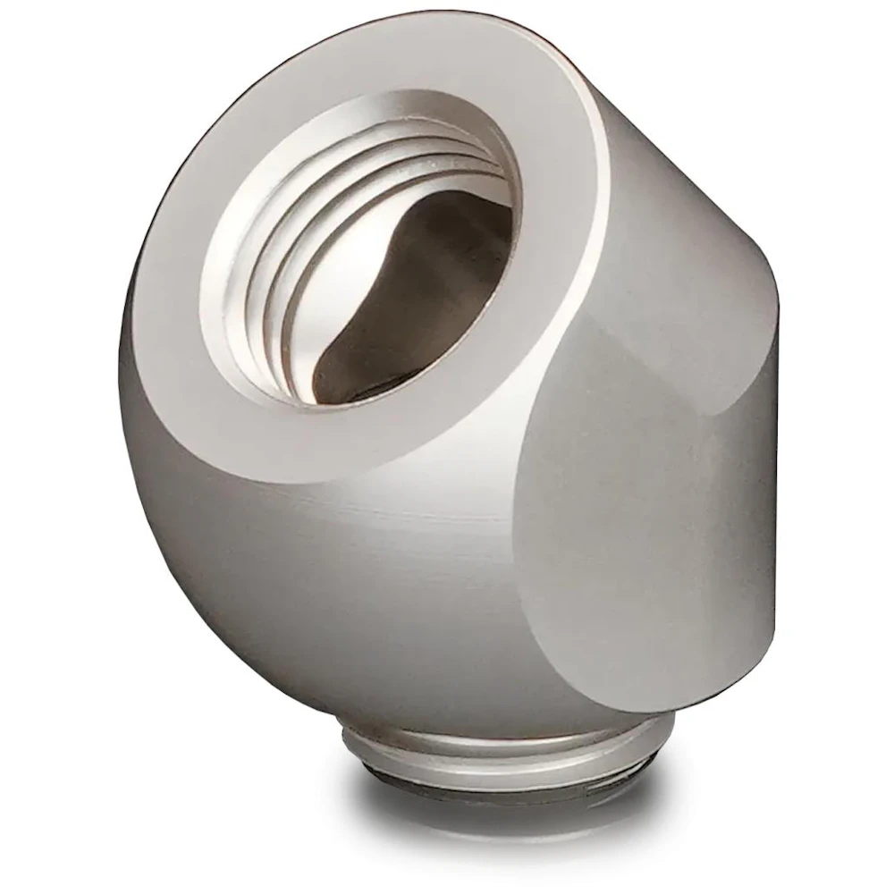 Thermal Grizzly DeltaMate Rotary - G1/4" 45 Degree Rotary Fitting (Nickel)