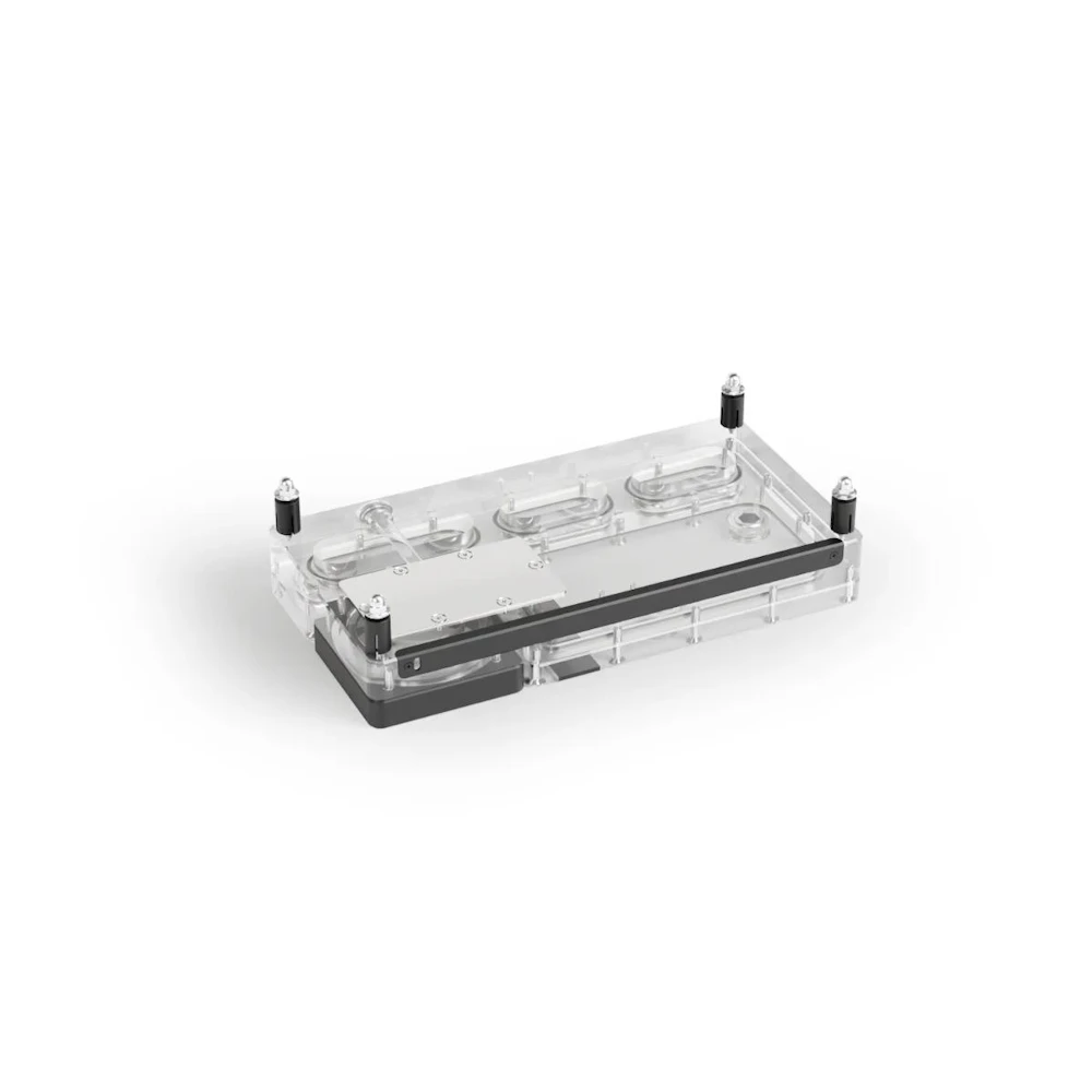 A large main feature product image of Alphacool Core Distro Plate 240 Right V2 w/ Pump