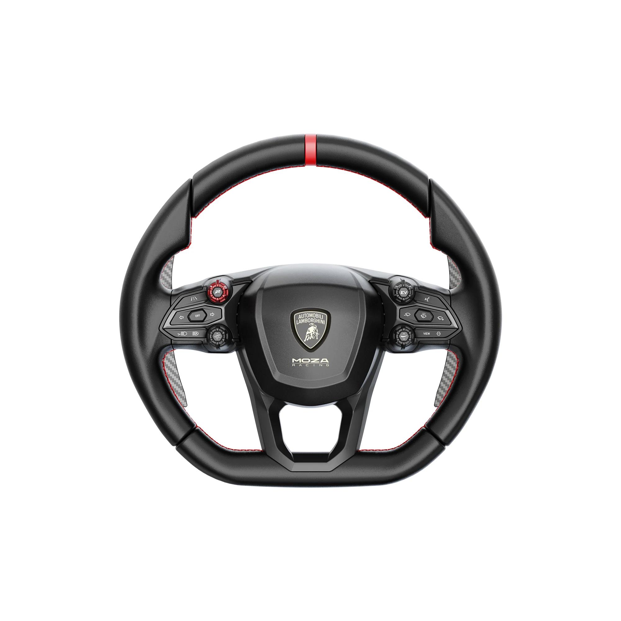 A large main feature product image of MOZA Lamborghini Revuelto Steering Wheel