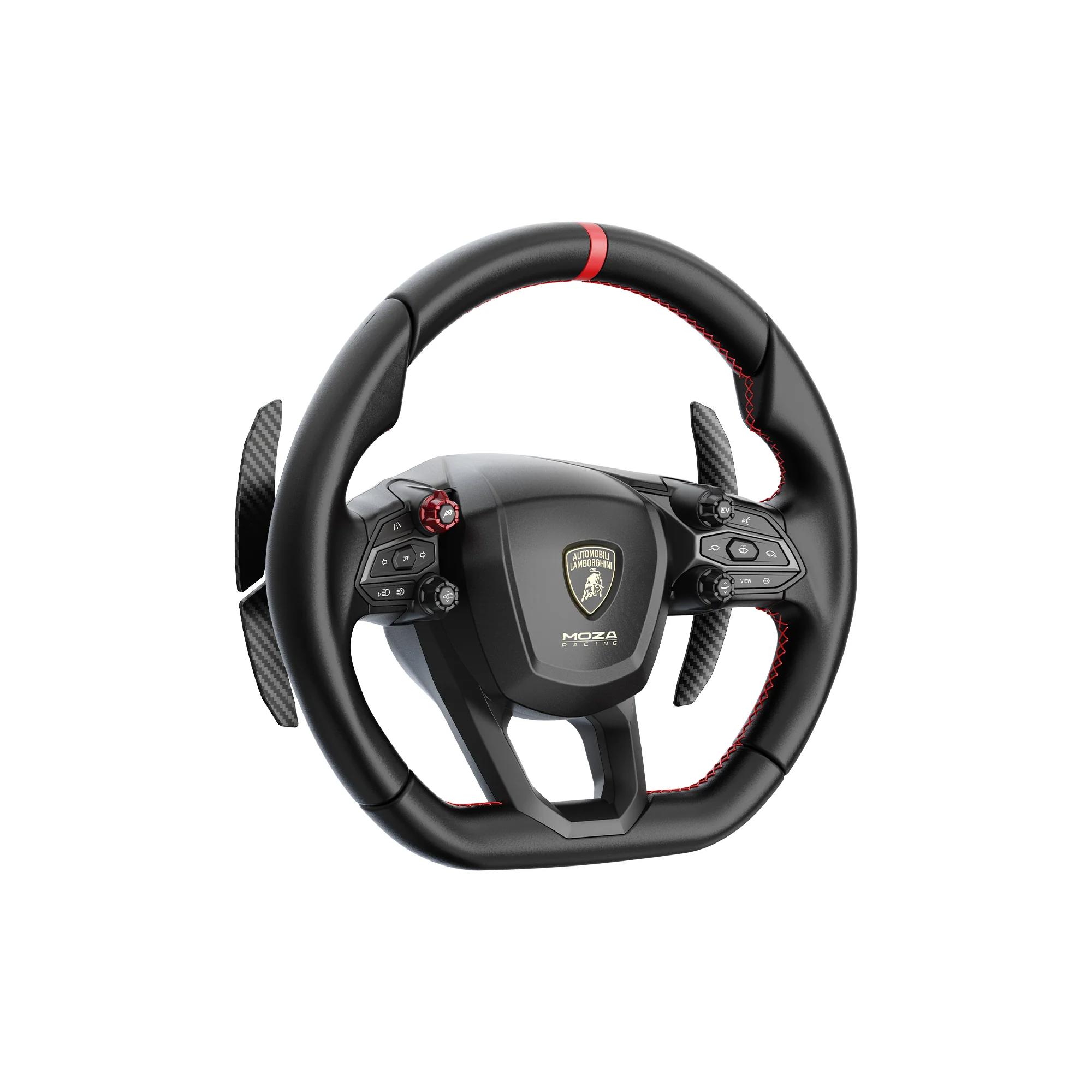 A large main feature product image of MOZA Lamborghini Revuelto Steering Wheel