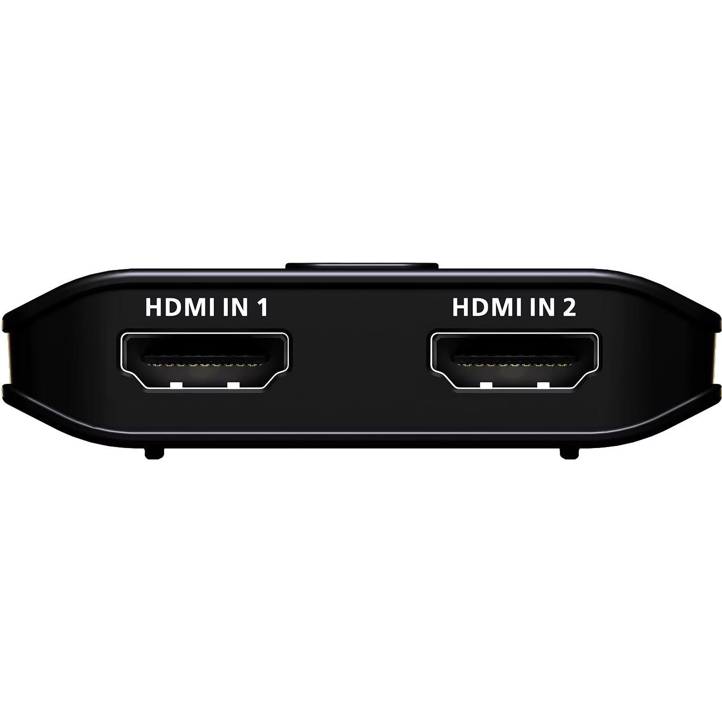 A large main feature product image of ATEN Essential 2 Port 8K HDMI Switch
