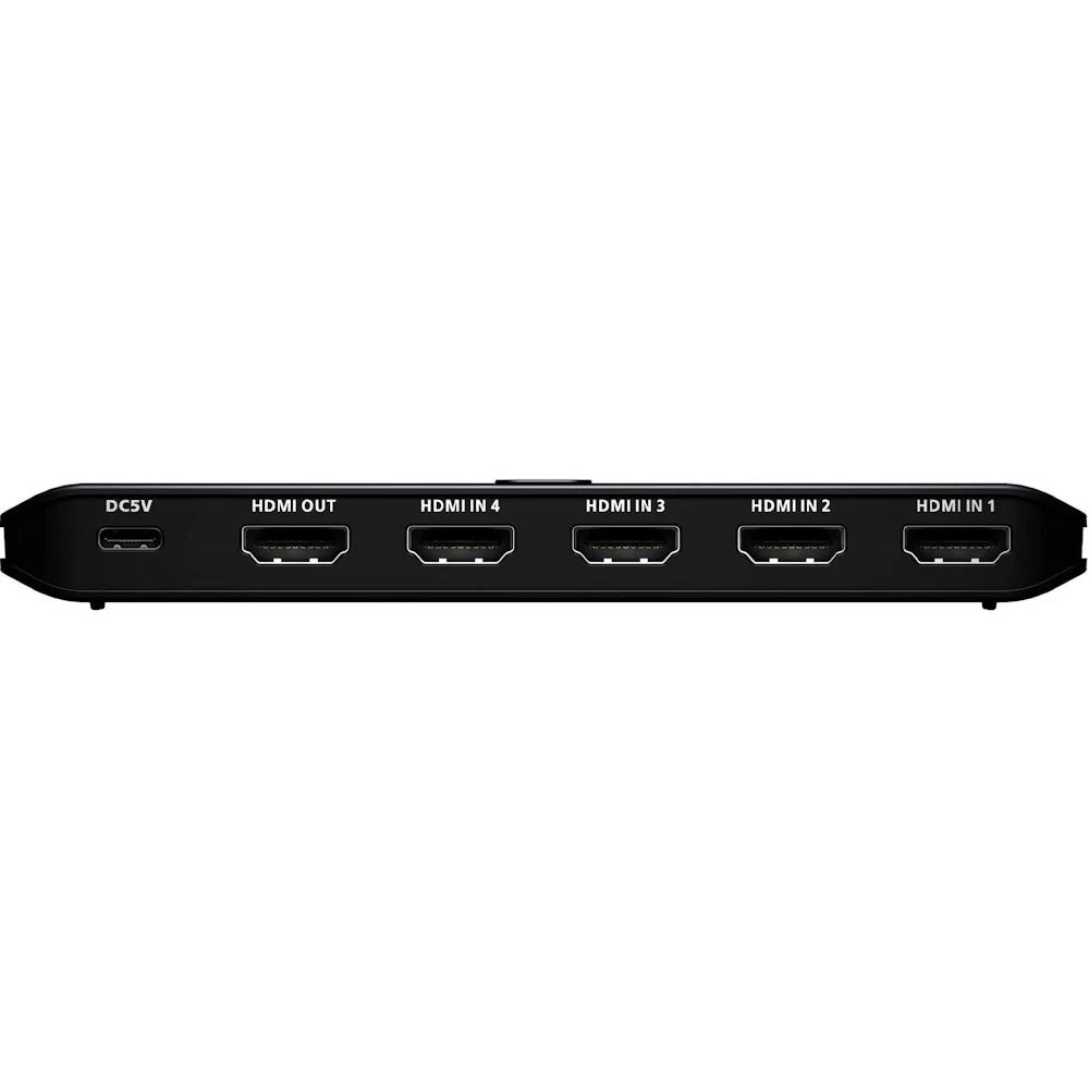 A large main feature product image of ATEN Essential 4-Port True 4K HDMI Switch