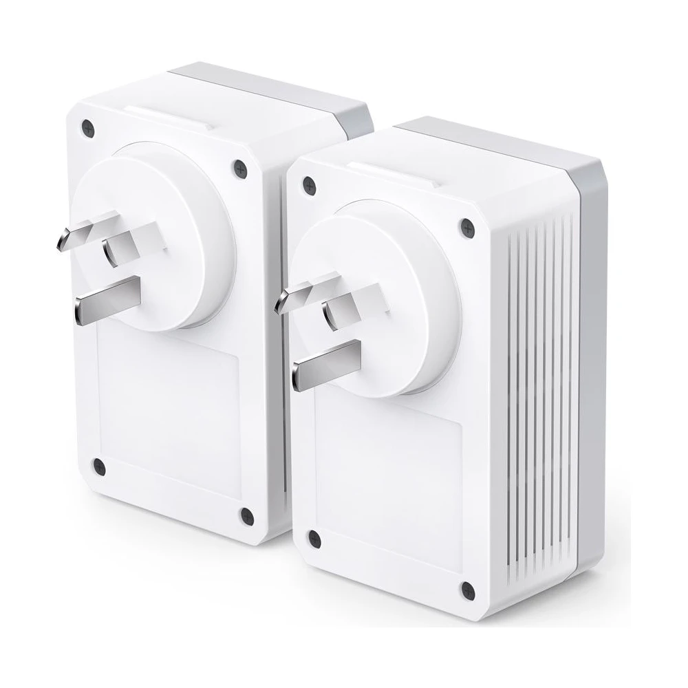 A large main feature product image of EX-DEMO TP-Link PA4010P KIT - AV600 Passthrough Powerline Starter Kit